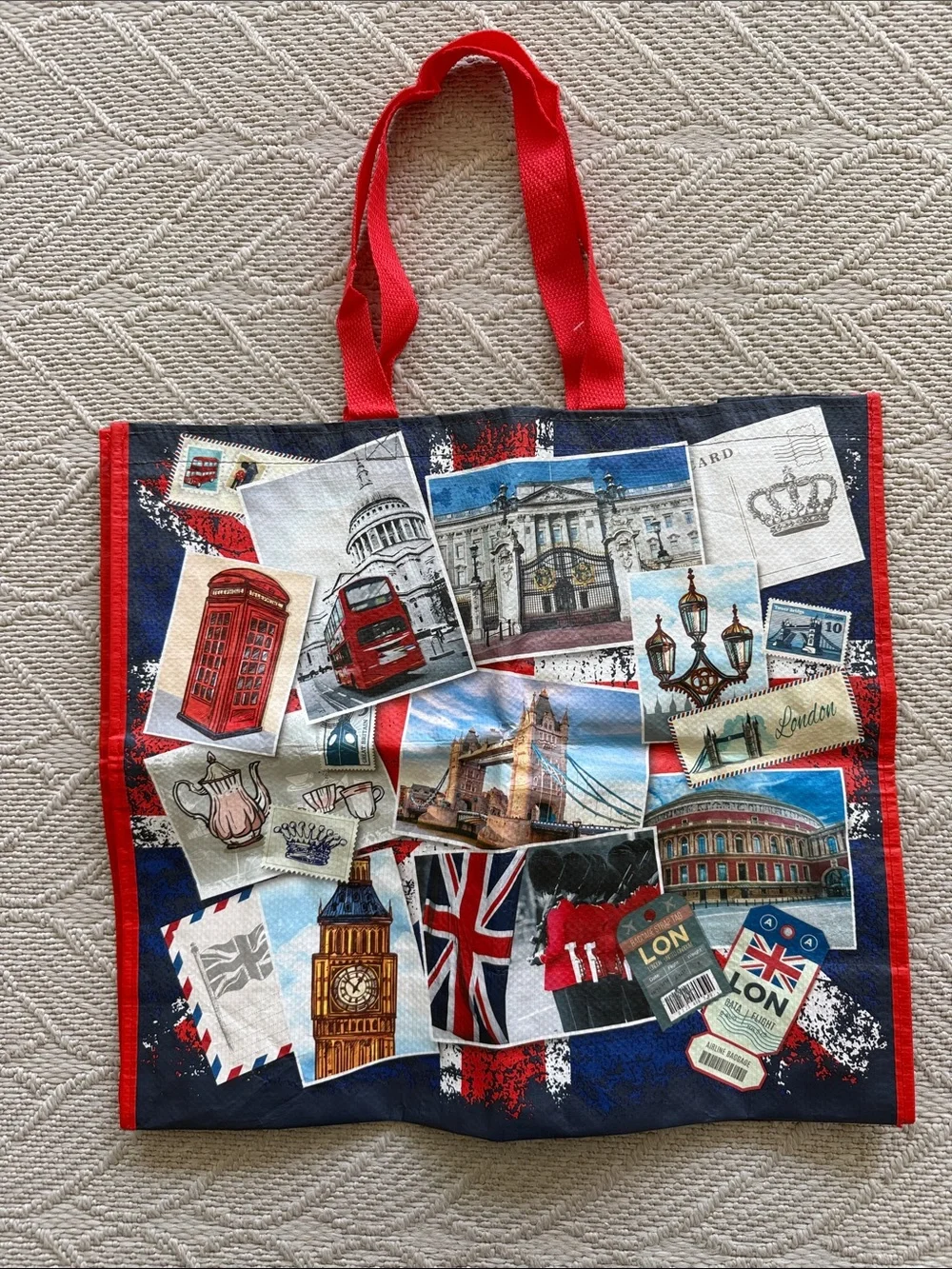 London T.J. Maxx Reusable Shopping Tote Bag